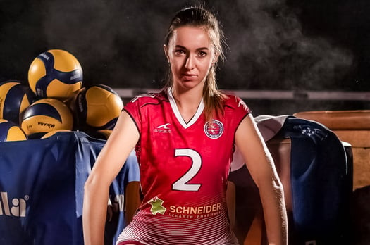 Volleyball professional Anastasiia Petrychenko