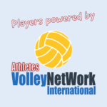volleynetwork international athletes - social media image - red lettering with main logo