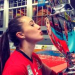 volleynetwork international - athletes - action picture - volleyball professional tetiana rotar celebrating